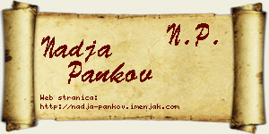 Nadja Pankov vizit kartica